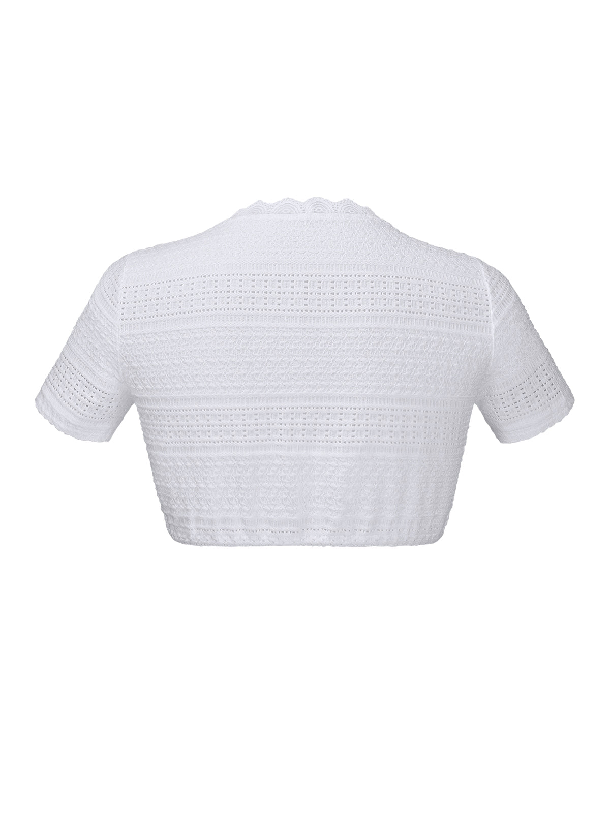 Ruchti Dirndlbluse im femininen Trachtenlook – Weiß