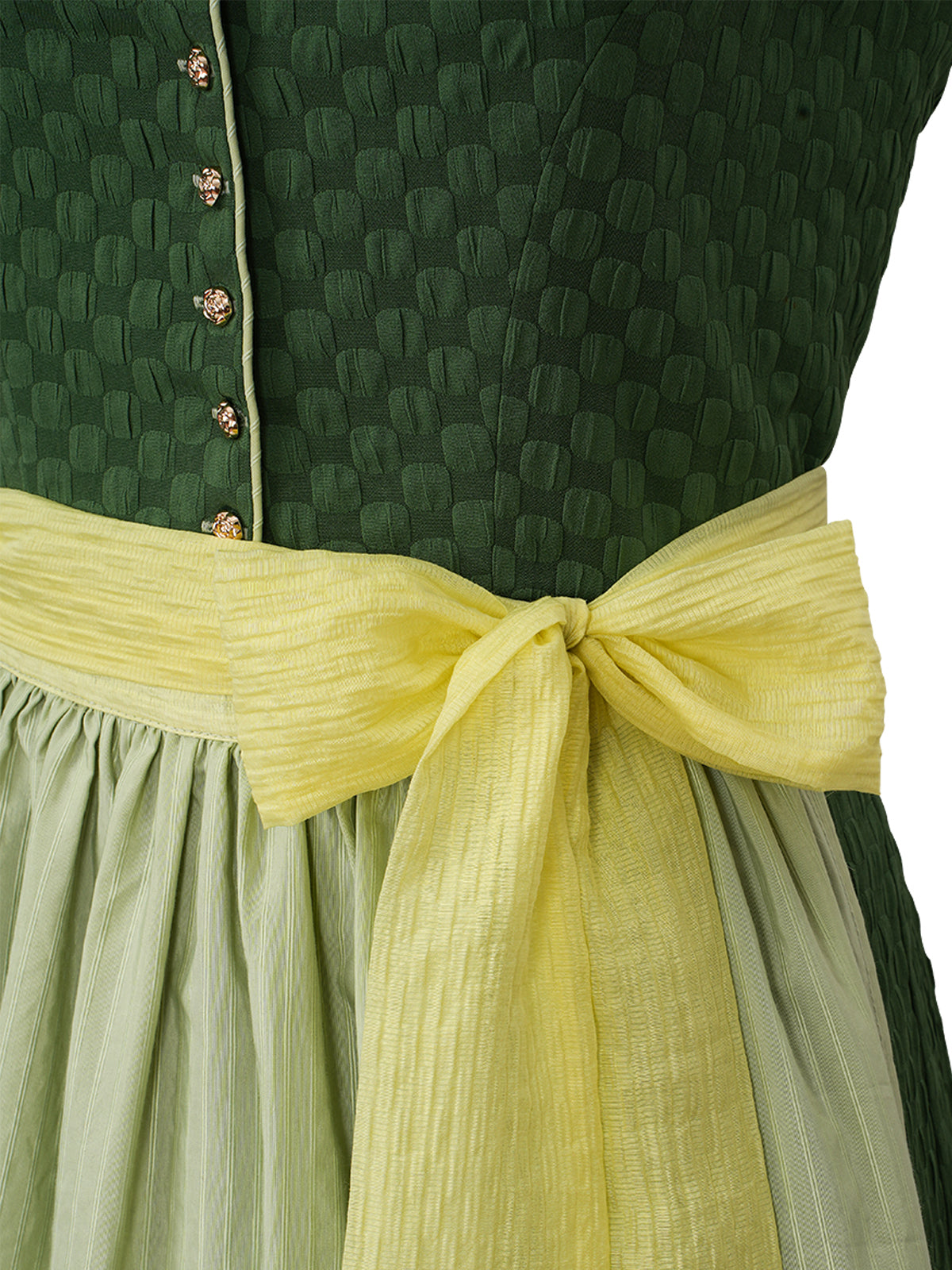 Trachten-Dirndl Rowan | Grün | Gerader Ausschnitt