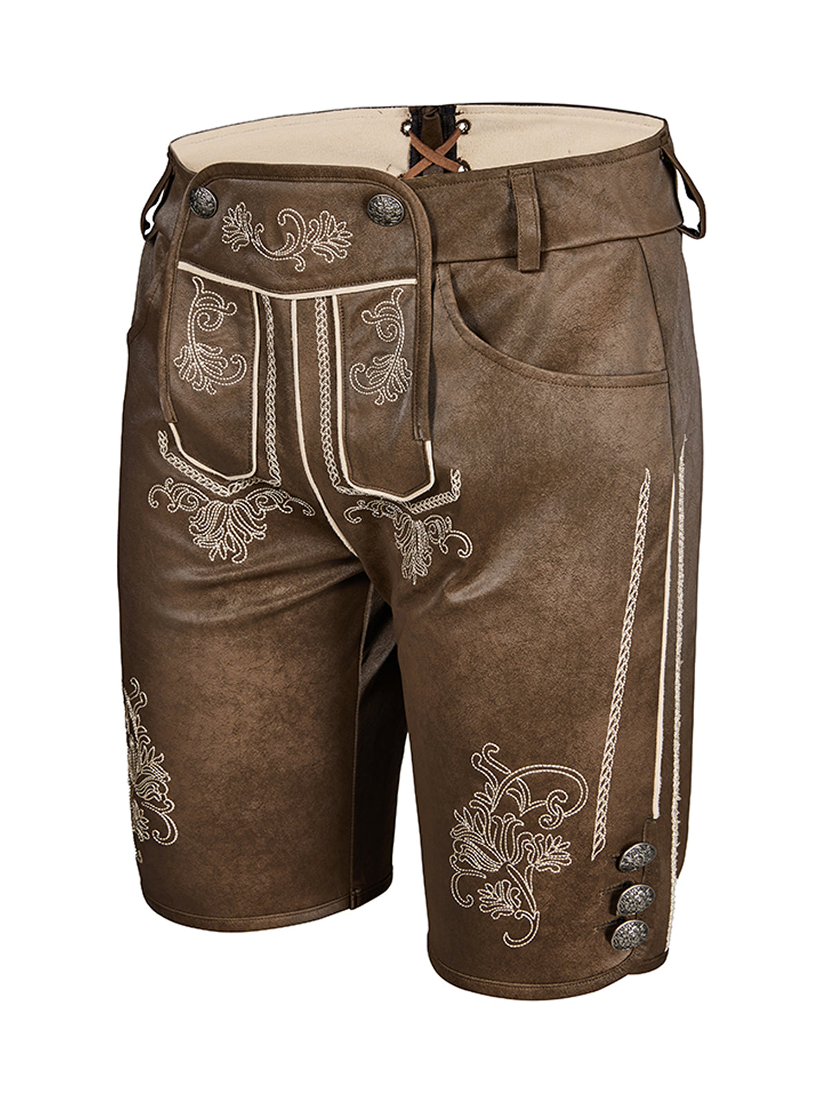 Tarius – Traditionelle Herren Lederhose in Braun