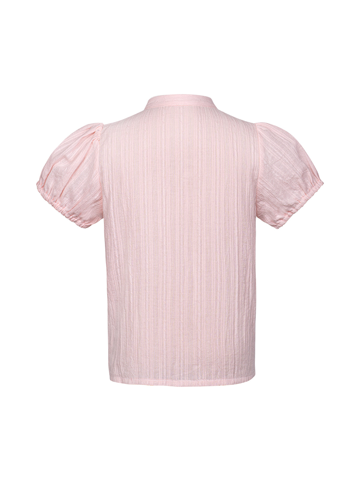 Mädchenbluse Kaka | Rosa | Hochgeschlossen