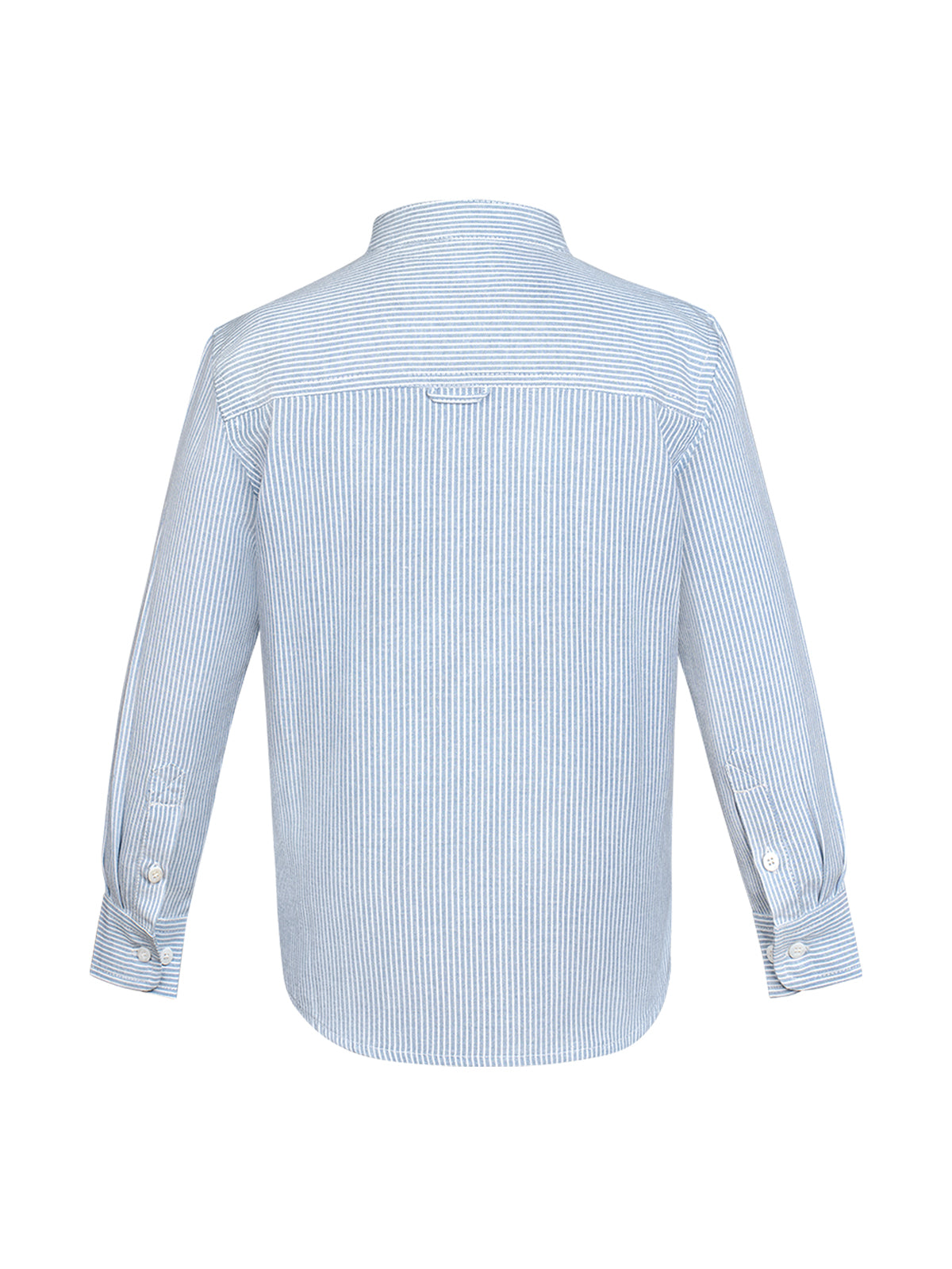 Kinder Trachtenhemd Elias in Blau mit Langarm