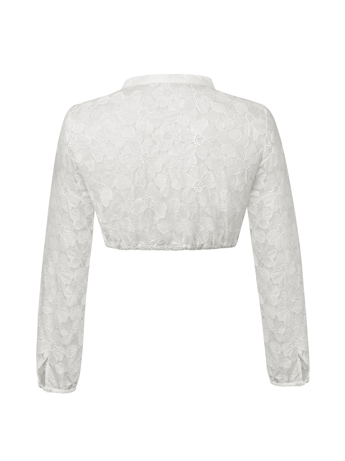 Emma Dirndlbluse im femininen Trachtenlook – Weiß