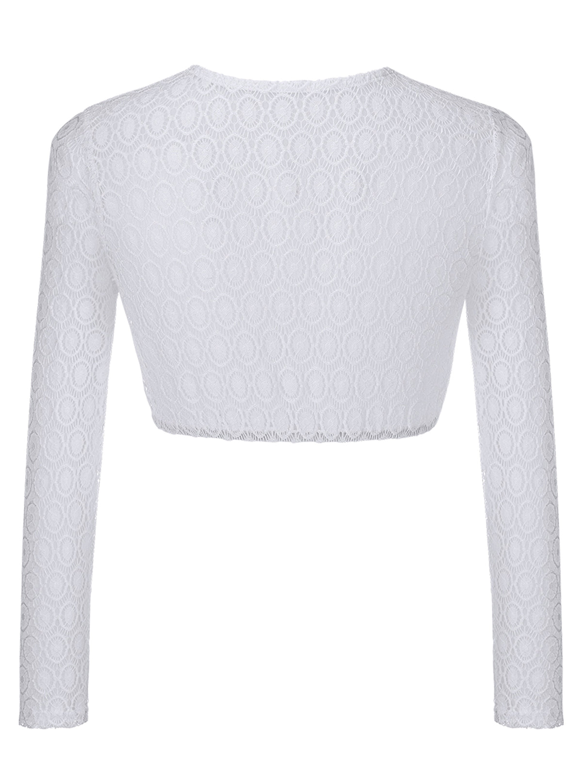 Bluse zum Dirndl Ronja | Weiß | Rundhals