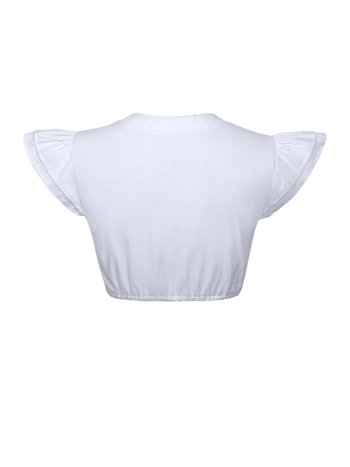 Sue Dirndlbluse im femininen Trachtenlook – Weiß