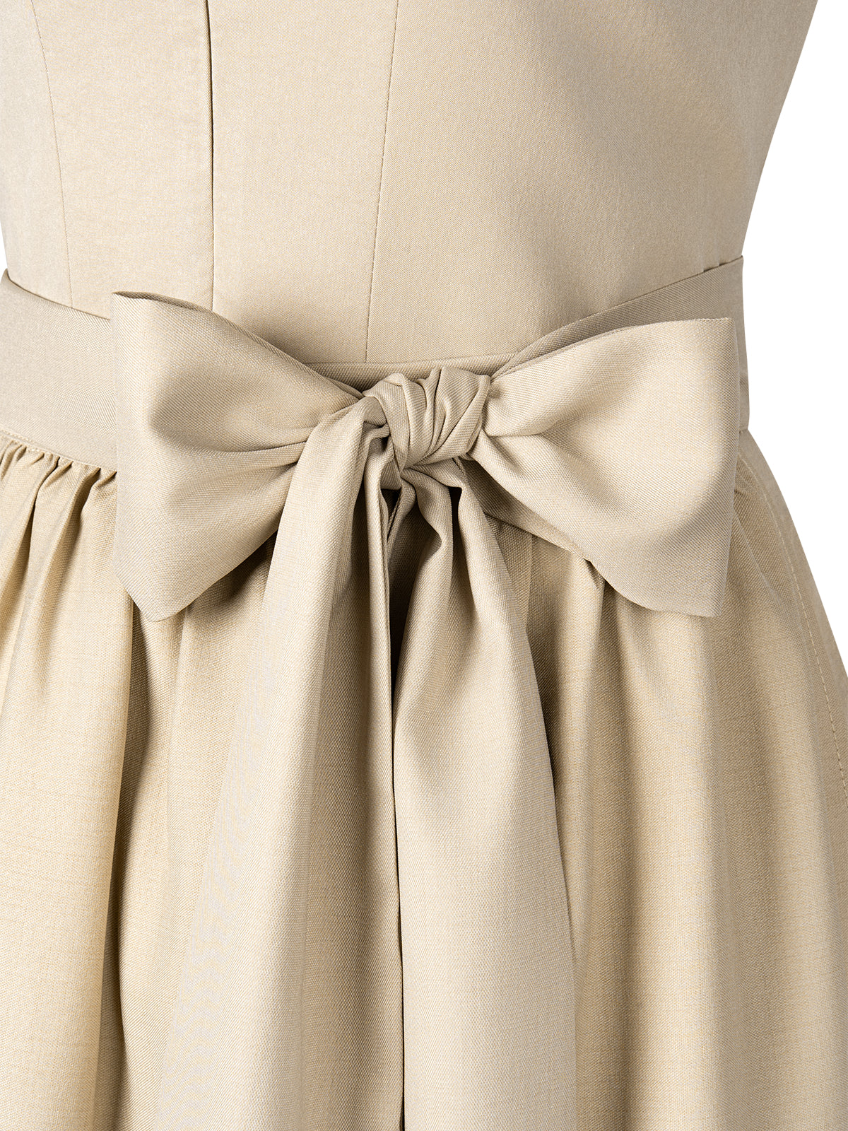 Damen Dirndl Andrina in Beige – Herz-Ausschnitt