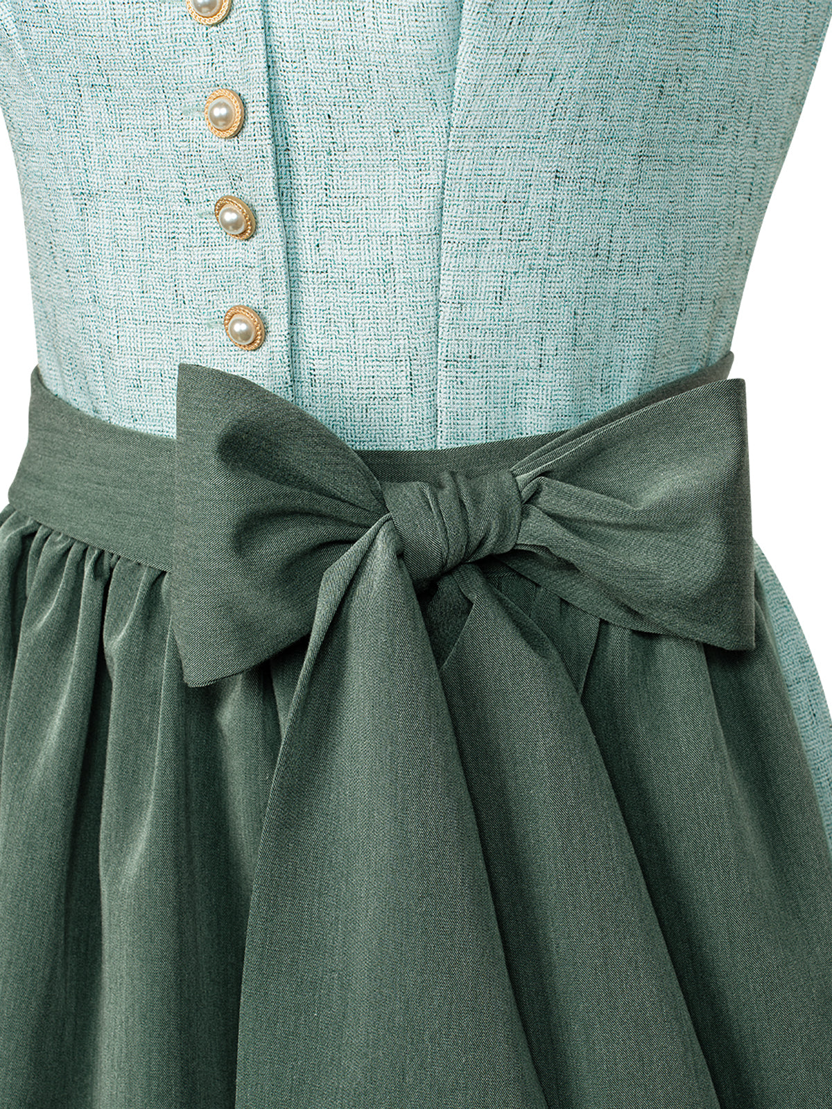 Trachten-Dirndl Amana | Grün | Herz-Ausschnitt