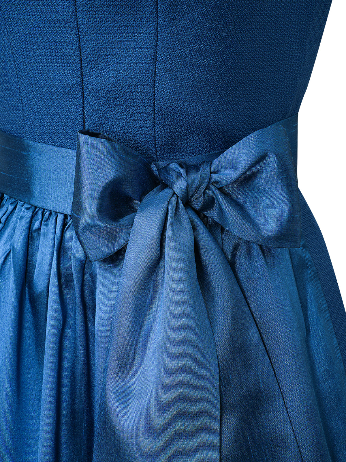 Damen Dirndl Camille in Blau – Herz-Ausschnitt