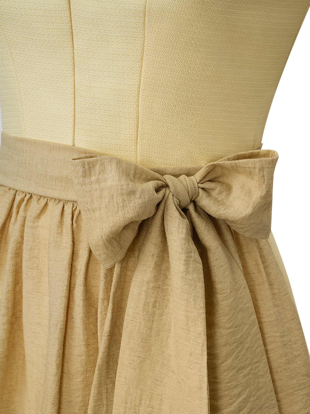 Dirndlkleid Camille – Gelb mit Einfarbig