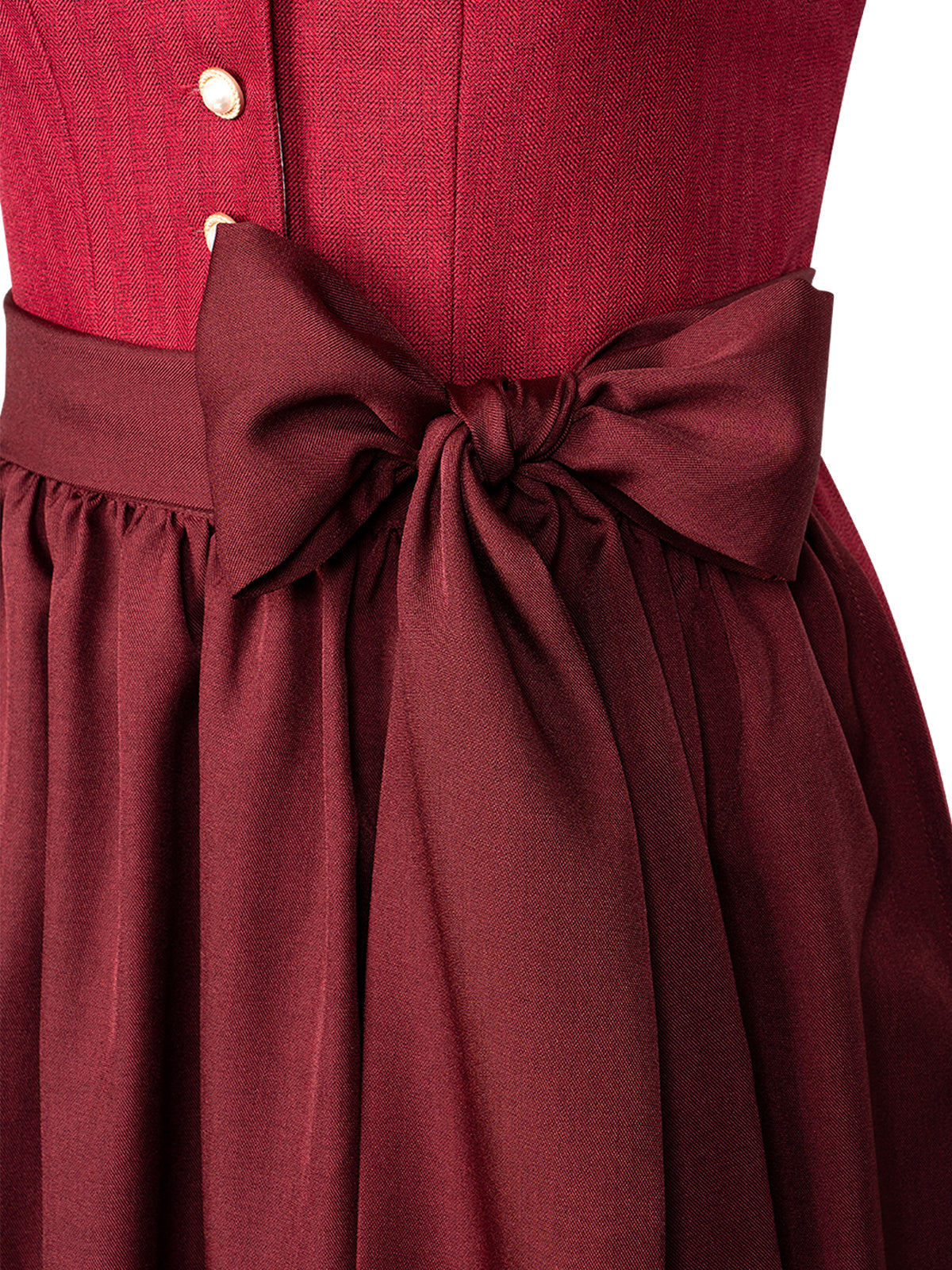 Amana | Traditionelles Dirndl | Rot | Herz-Ausschnitt