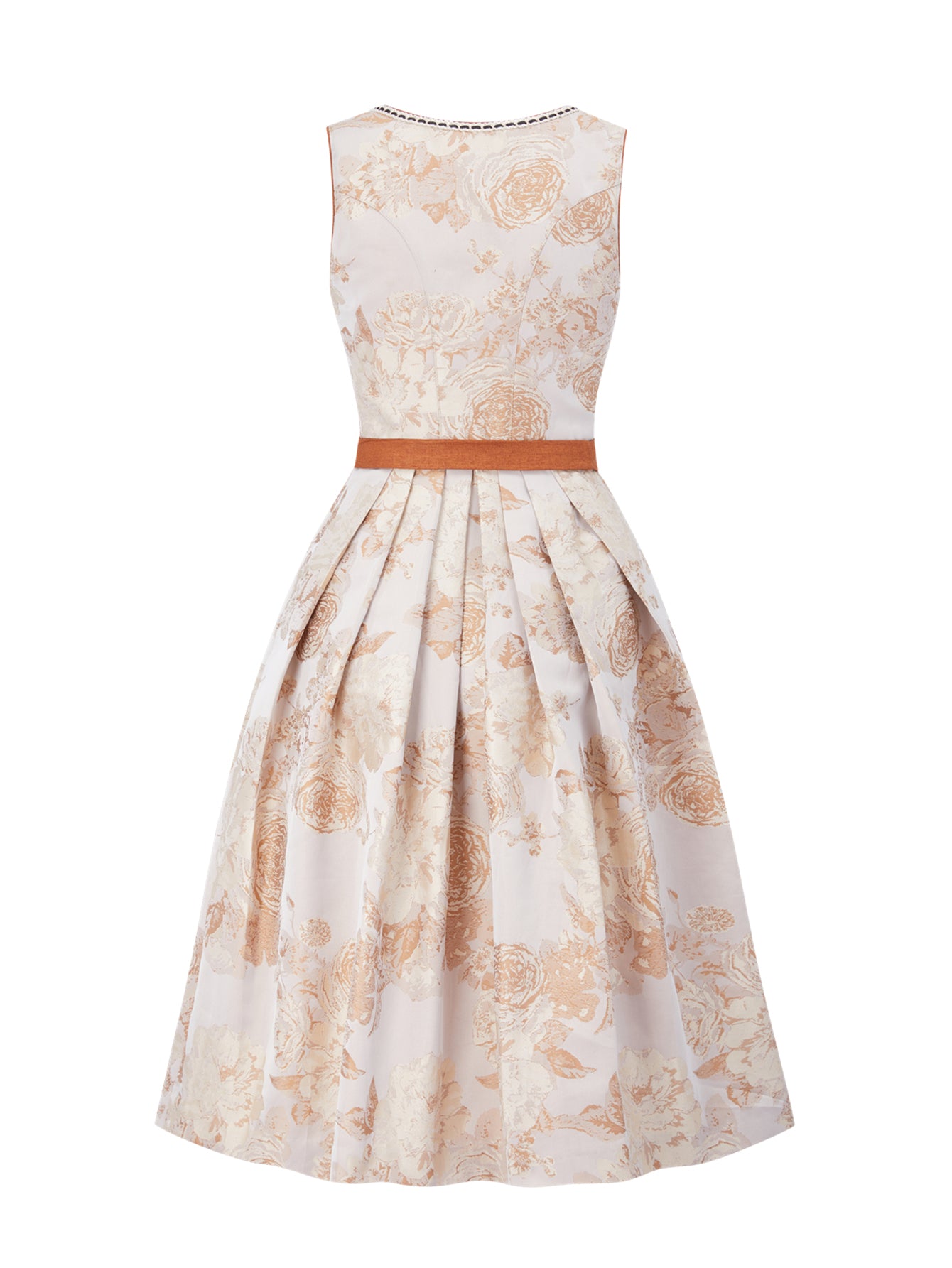 Kathe | Traditionelles Dirndl | Braun | Herz-Ausschnitt