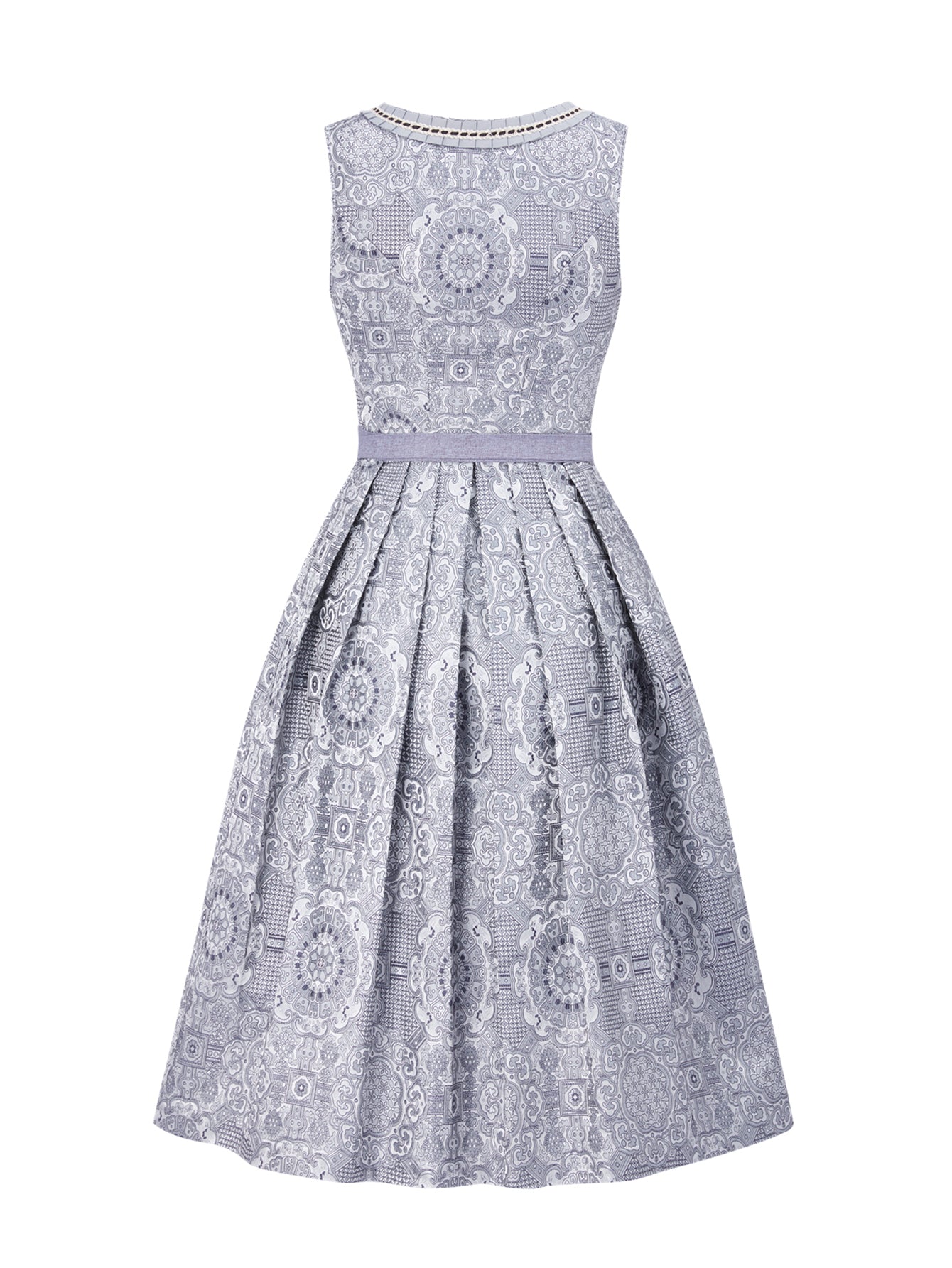 Trachten-Dirndl Annemarie | Grau | Gerader Ausschnitt
