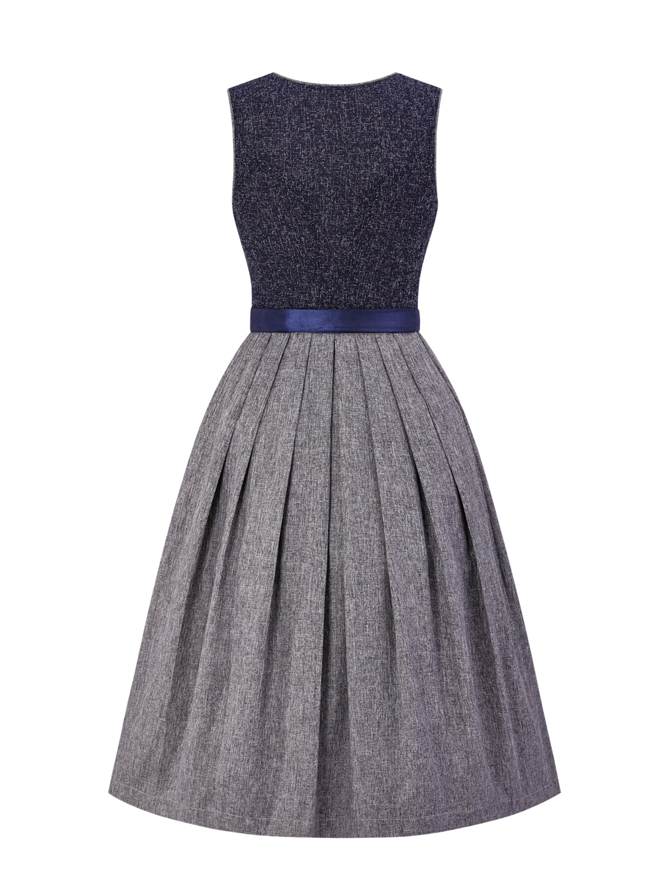 Dirndl Mare in Blau mit Herz-Ausschnitt