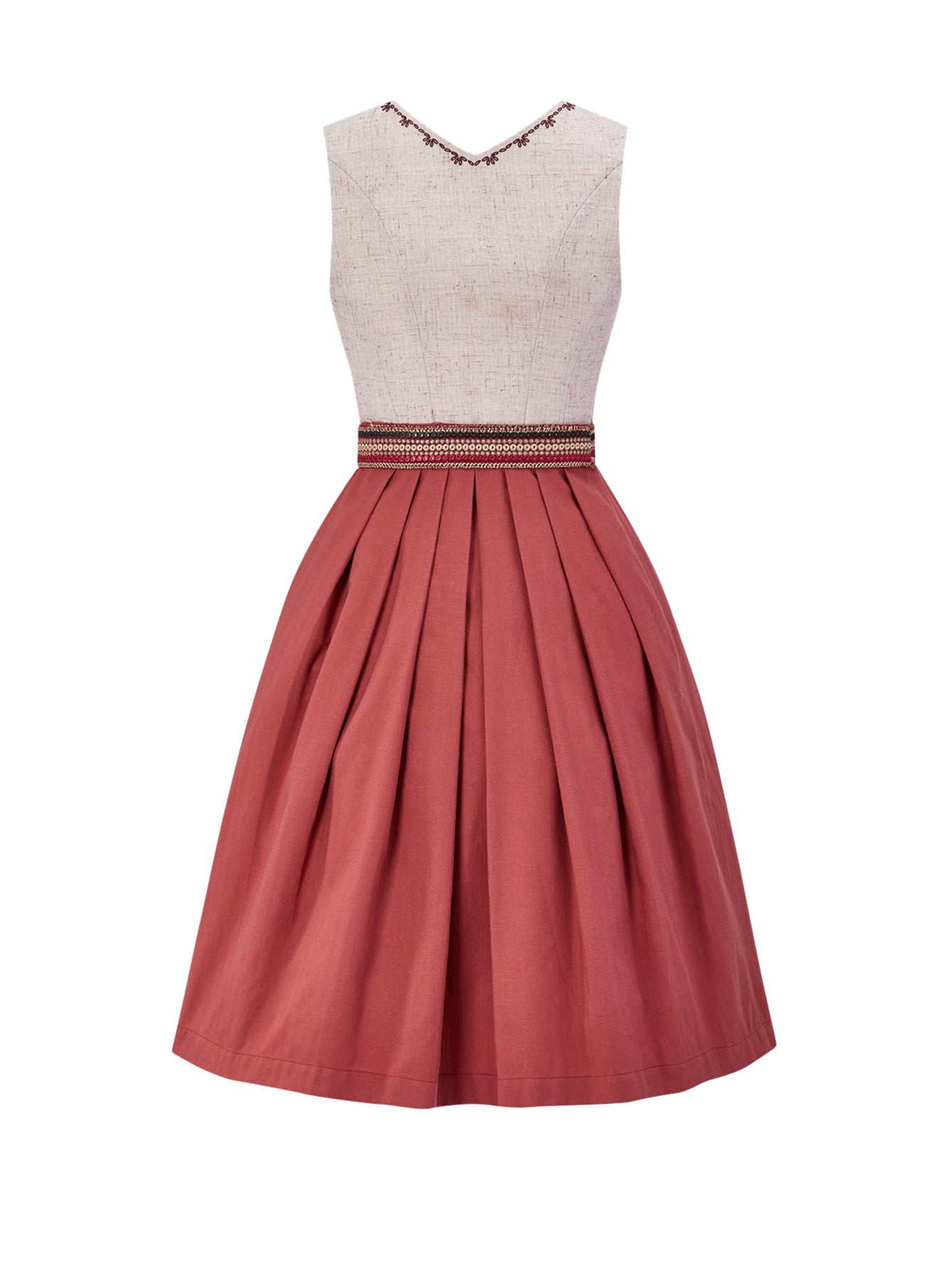 Trachten-Dirndl Thoma | Rosa | Gerader Ausschnitt