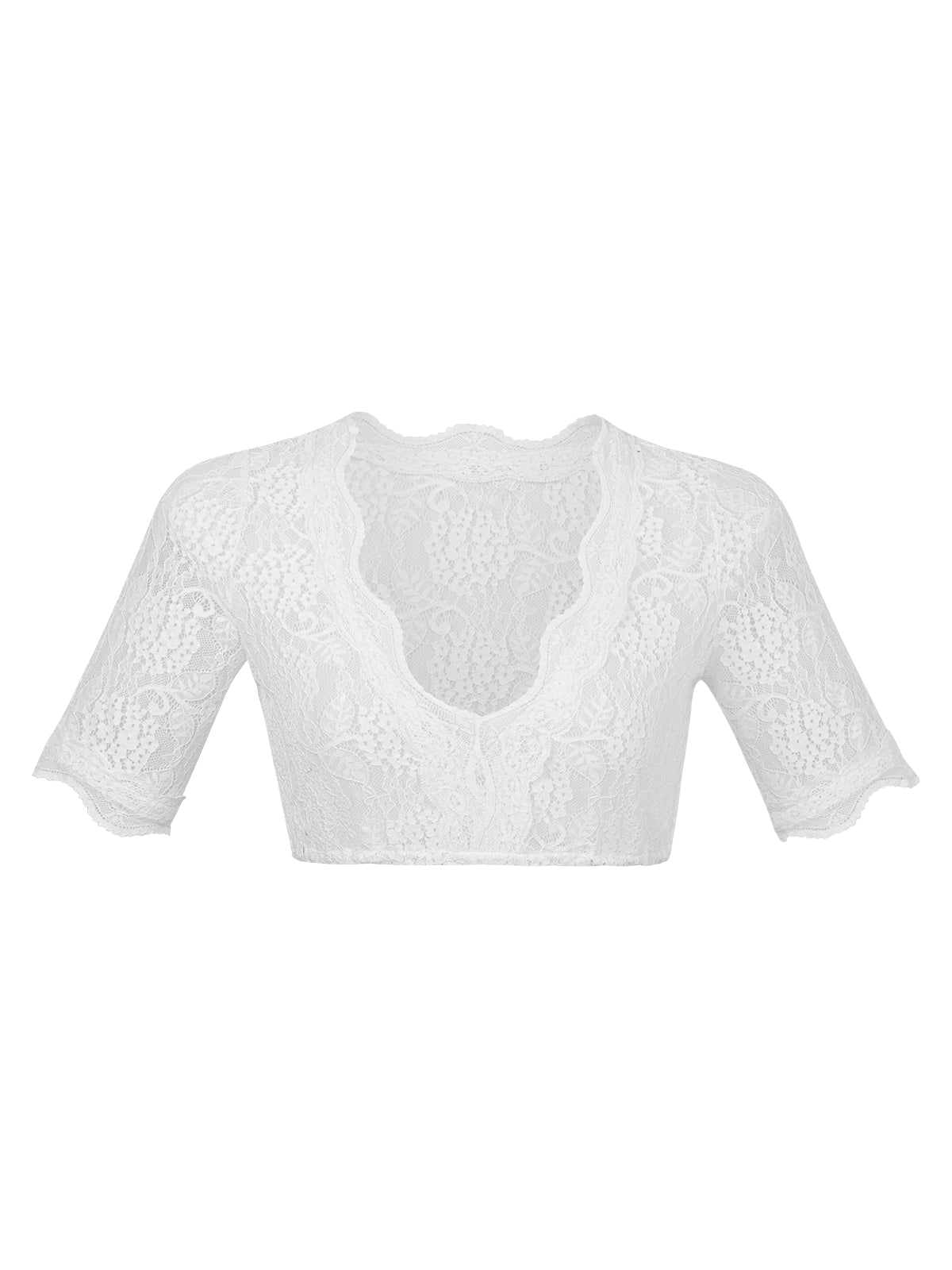 Lilly – Elegante Trachtenbluse mit Kurzarm