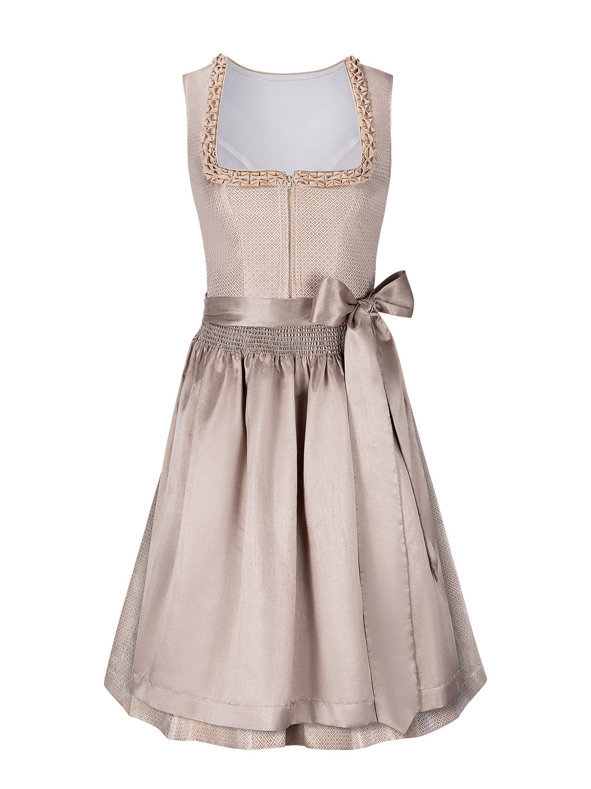 Mila Dirndl im klassischen Trachtenstil – Beige
