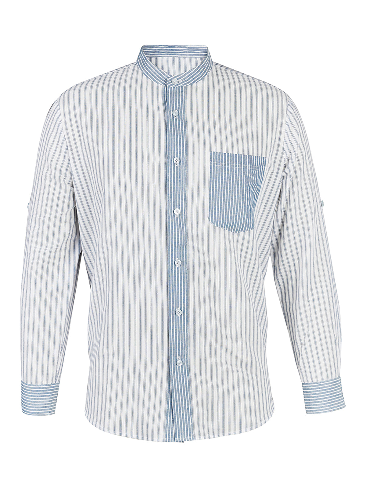 Herren Trachtenhemd Moosach mit Langarm – Blau