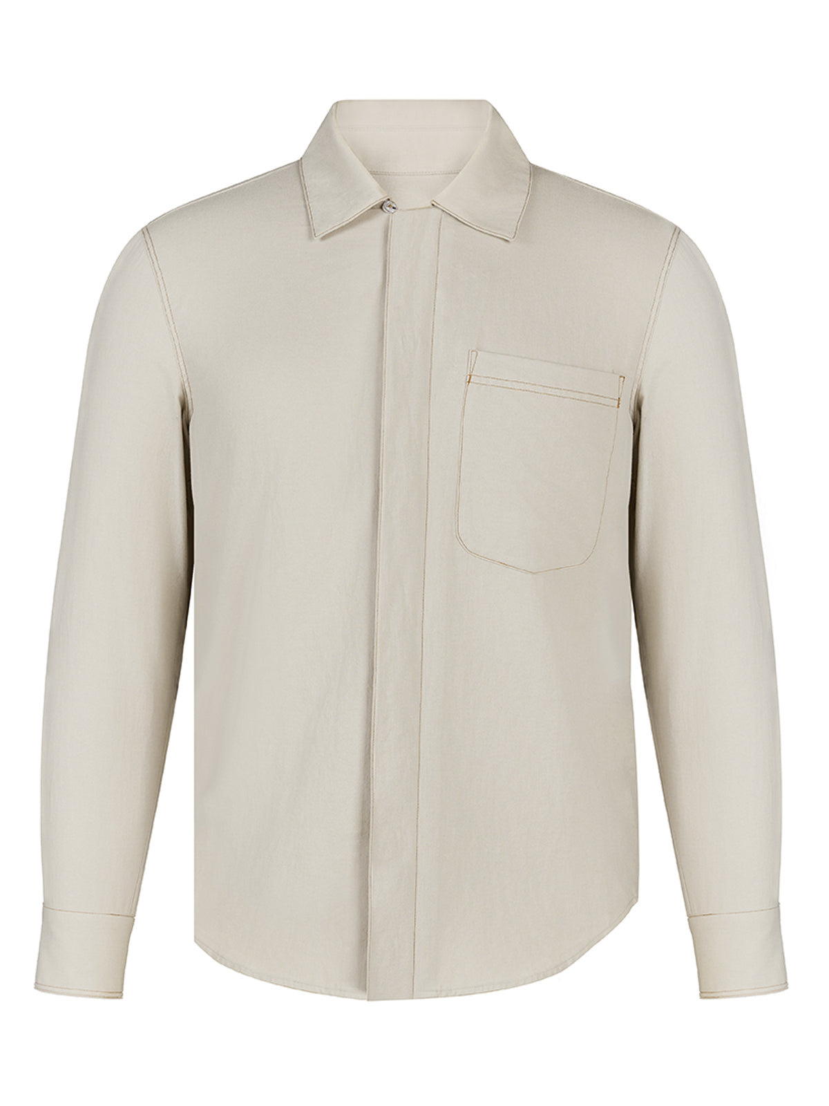 Karo | Klassisches Herrenhemd | Beige