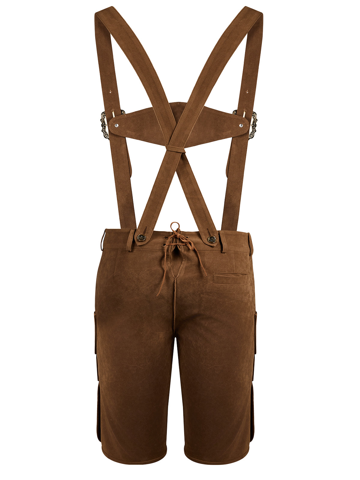 Lederhose Norman in Antibraune mit Stickereien