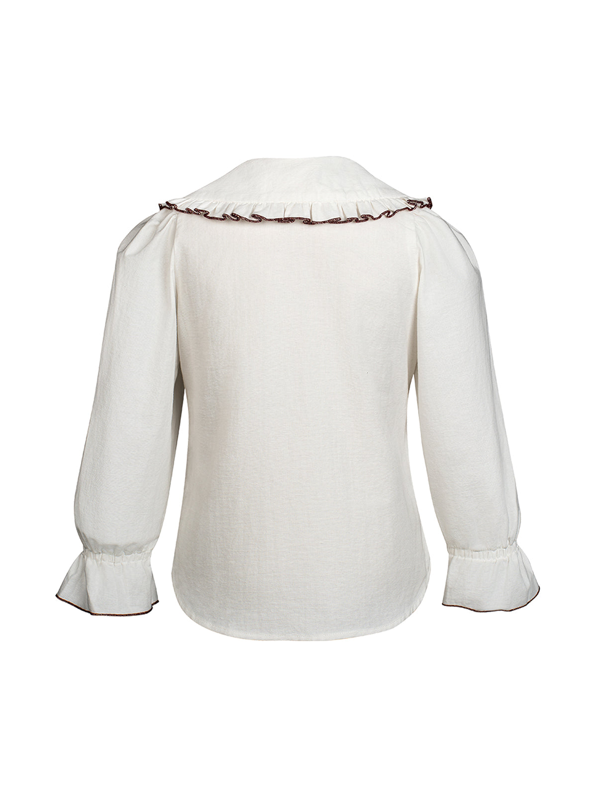 Mädchenbluse Nina | Weiß | Reverskragen