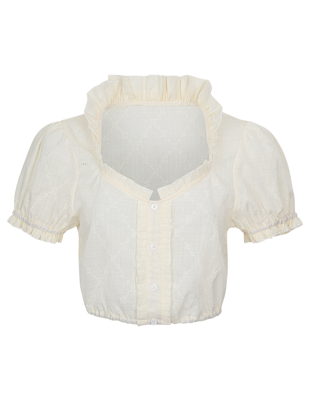 Musselin – Elegante Trachtenbluse mit Langarm