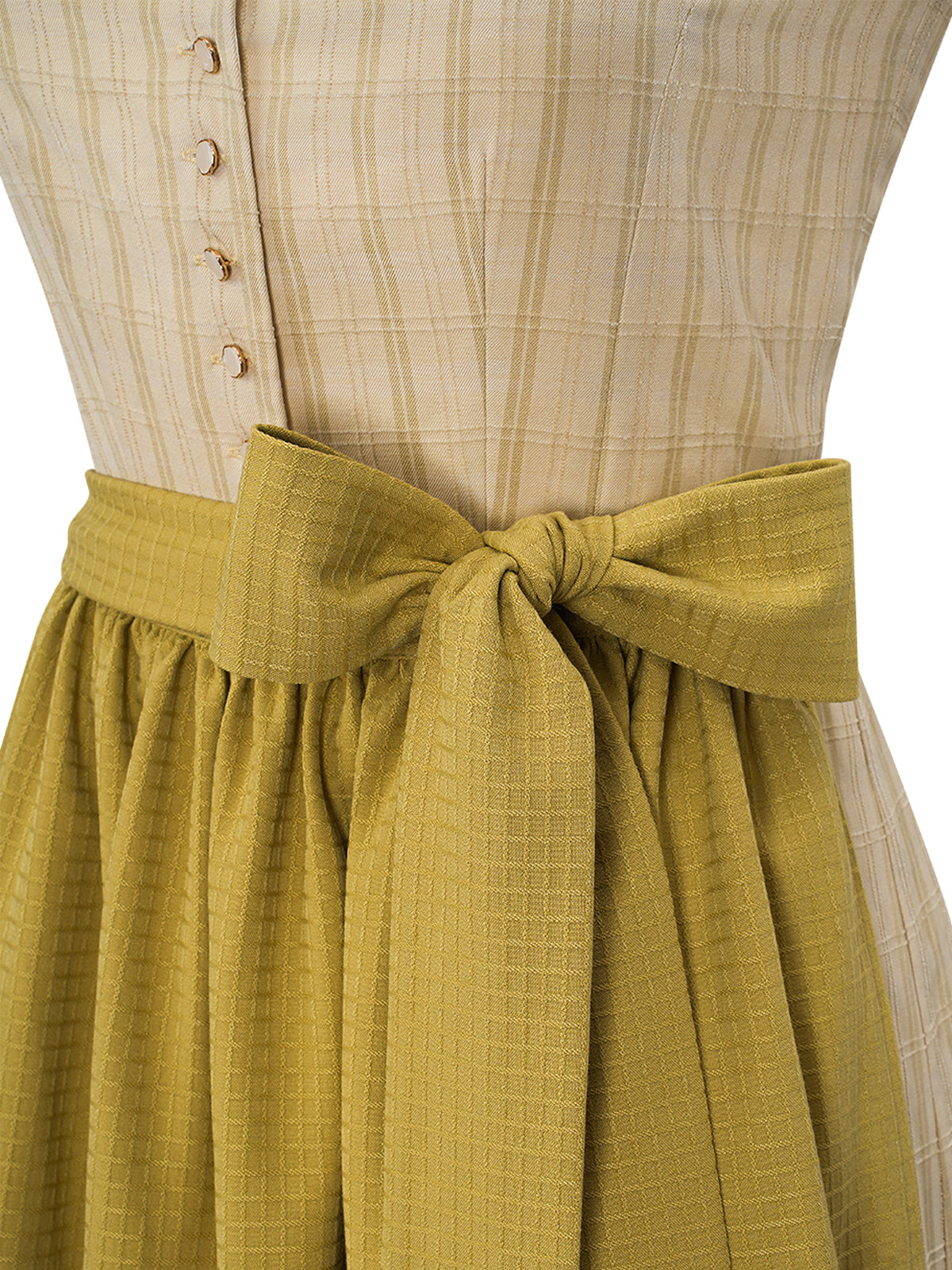 Juna | Traditionelles Dirndl | Grün | Gerader Ausschnitt