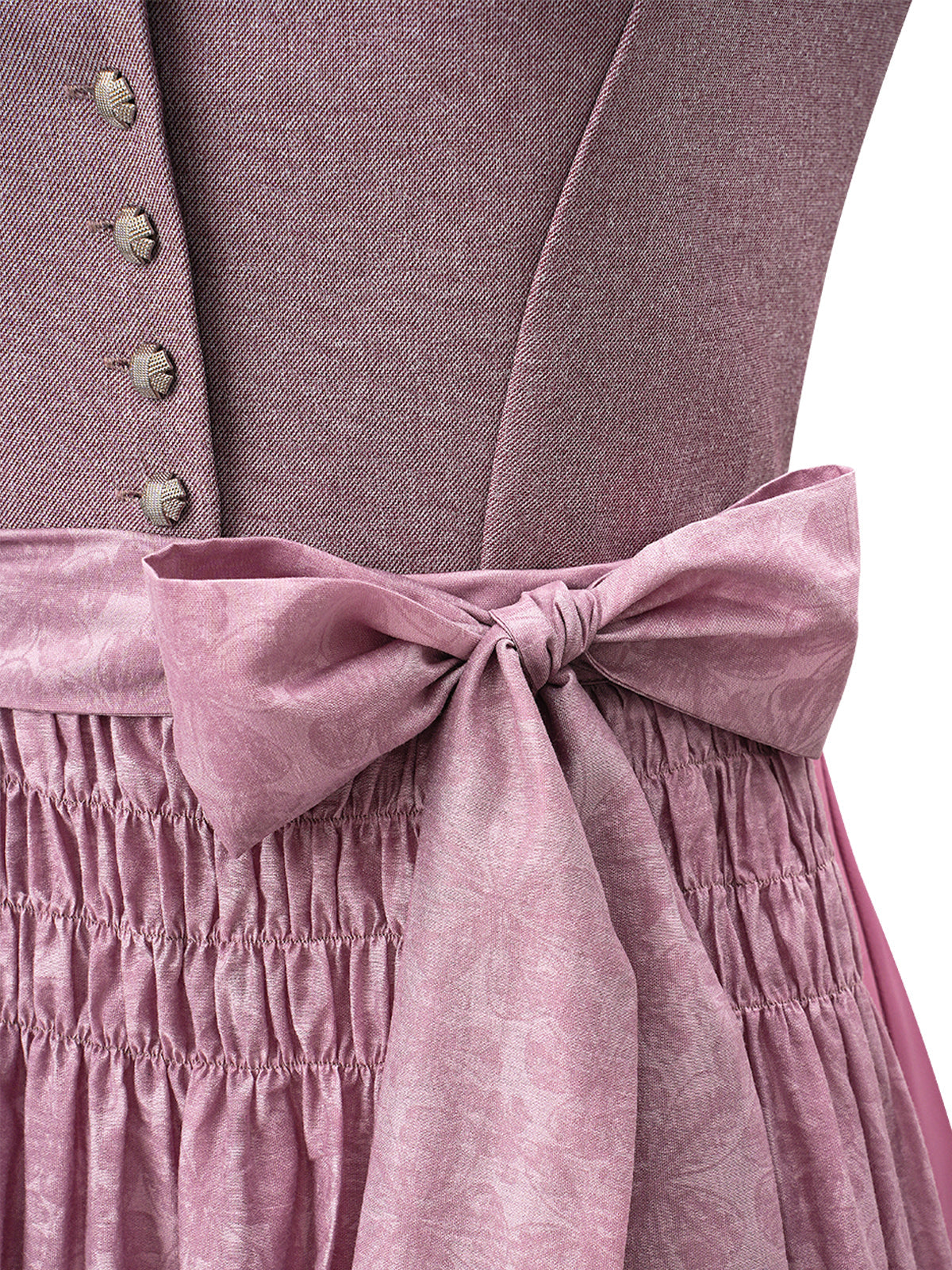 Dirndl Franie in Lila mit Gerader Ausschnitt
