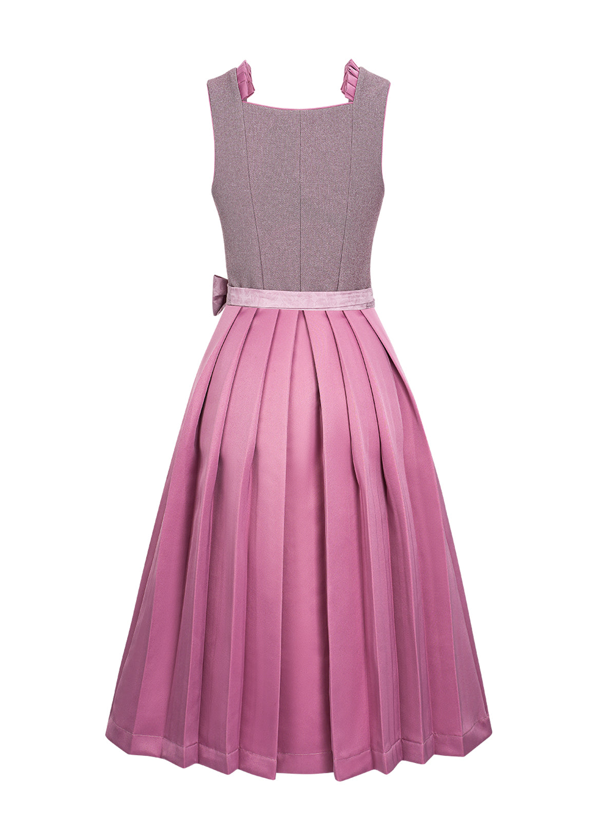 Dirndl Franie in Lila mit Gerader Ausschnitt