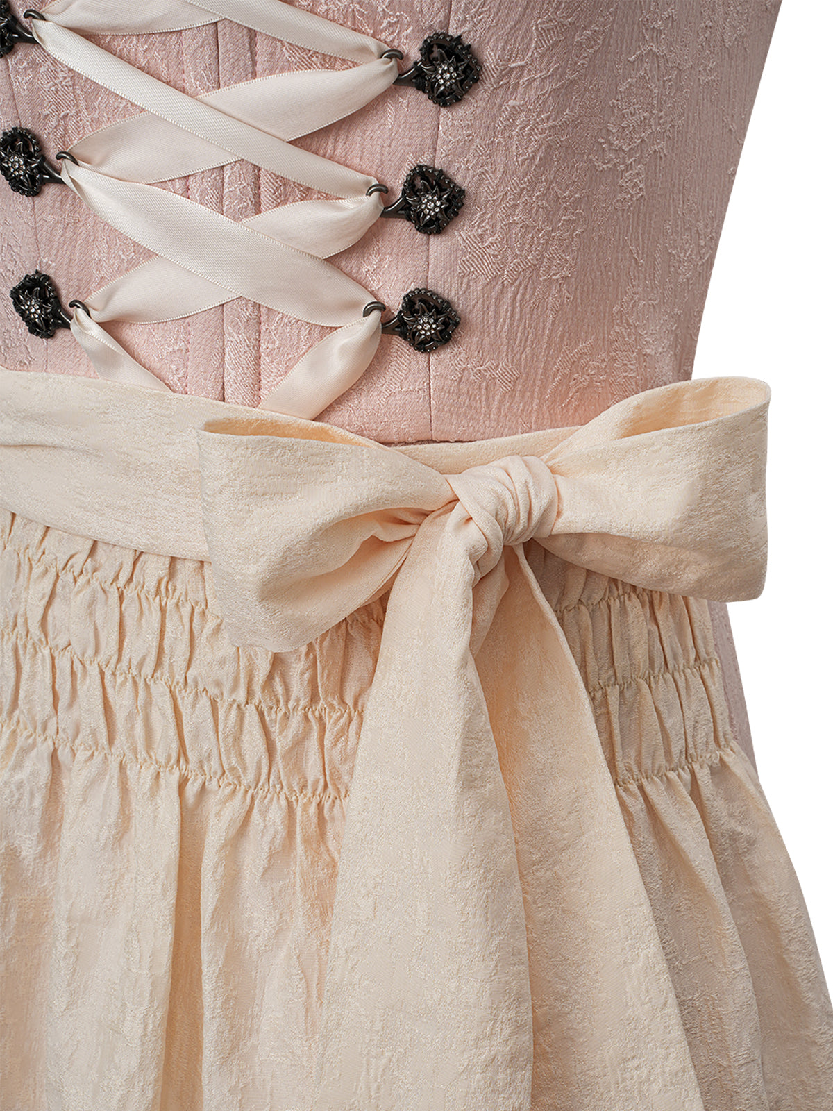 Trachten-Dirndl Ruth | Rosa | Gerader Ausschnitt
