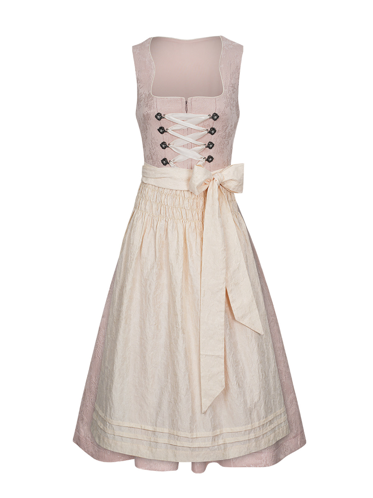 Trachten-Dirndl Ruth | Rosa | Gerader Ausschnitt