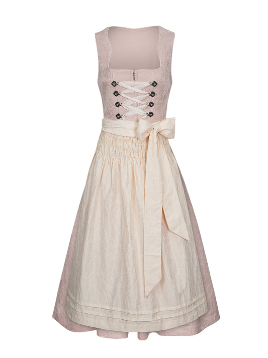 Trachten-Dirndl Ruth | Rosa | Gerader Ausschnitt