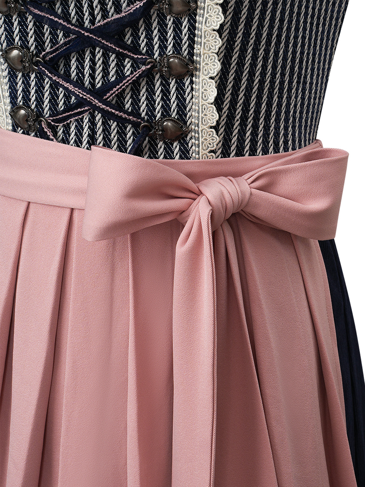 Harper | Traditionelles Dirndl | Blau | Gerader Ausschnitt