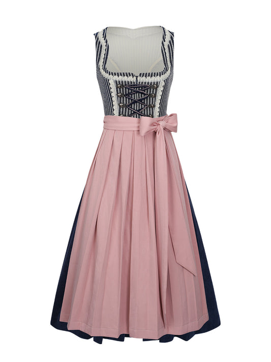 Harper | Traditionelles Dirndl | Blau | Gerader Ausschnitt