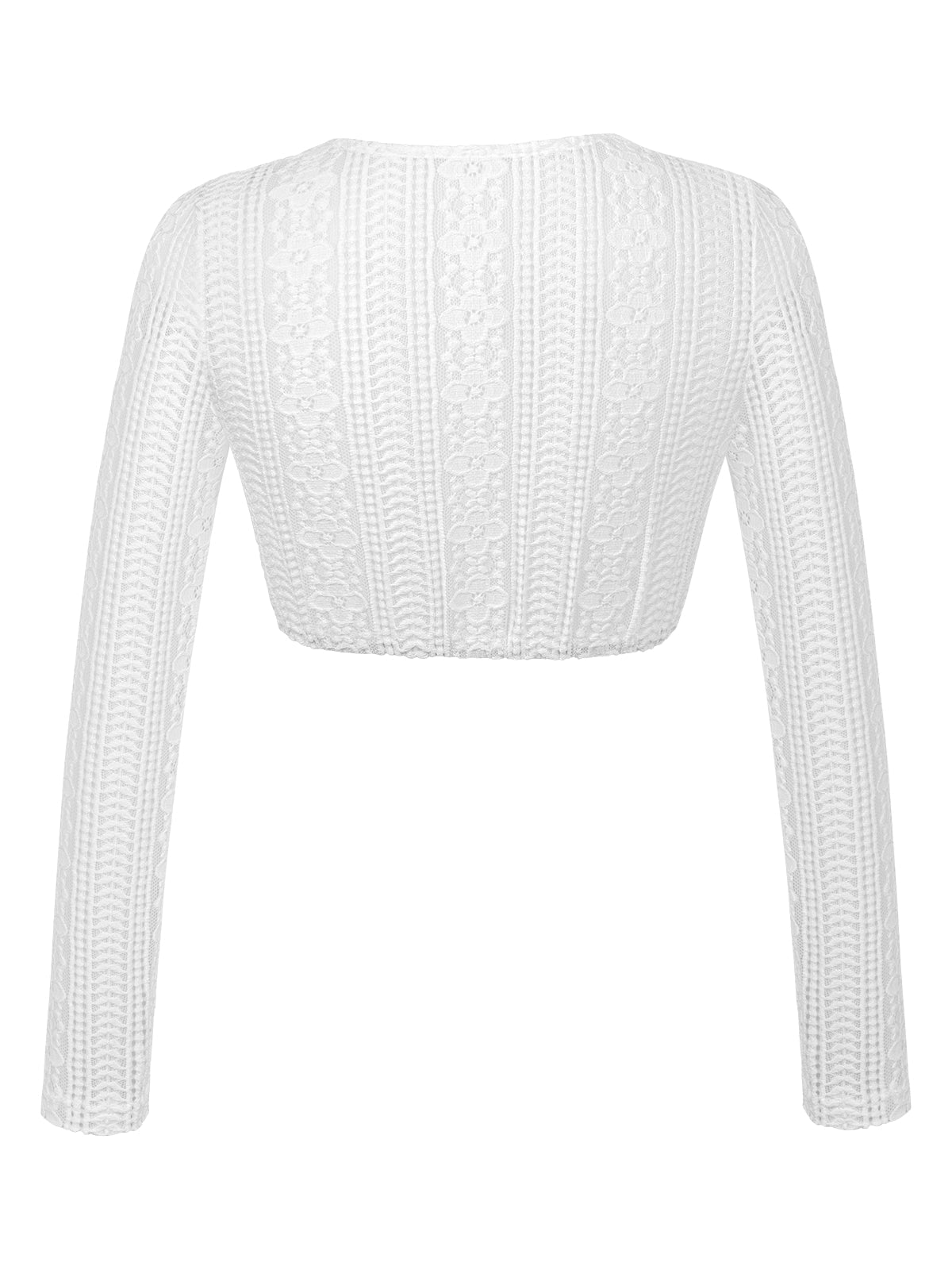 Dirndlbluse Aney in Weiß mit Rundhals