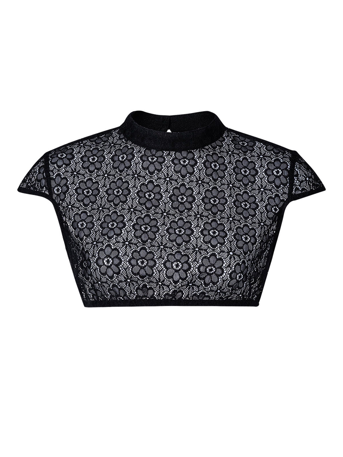 Eudora Dirndlbluse im femininen Trachtenlook – Schwarz