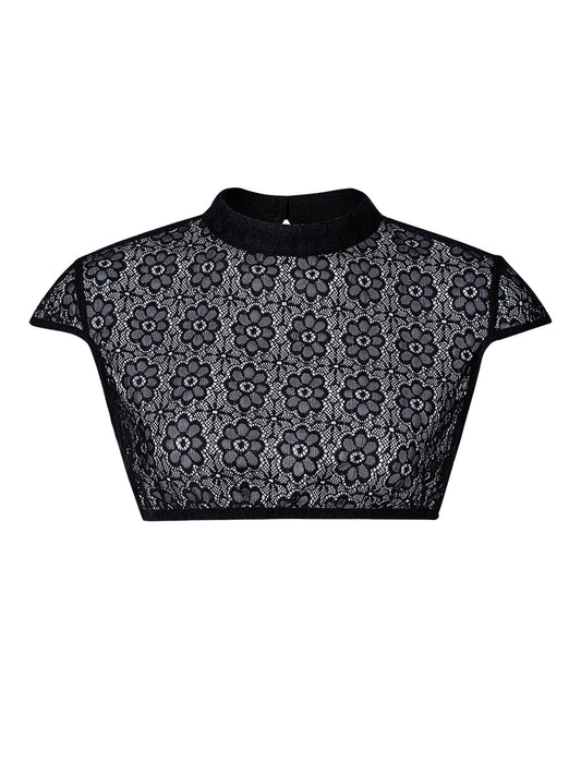 Eudora Dirndlbluse im femininen Trachtenlook – Schwarz