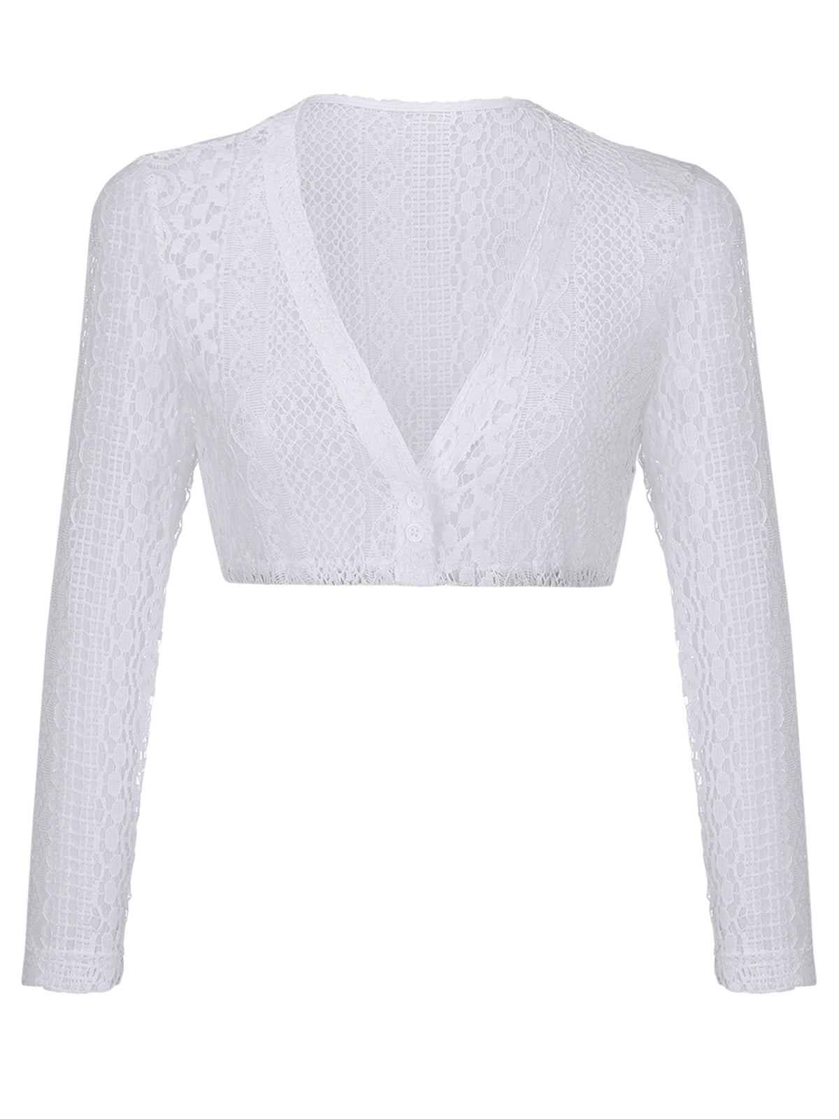 Lilith Dirndlbluse im femininen Trachtenlook – Weiß