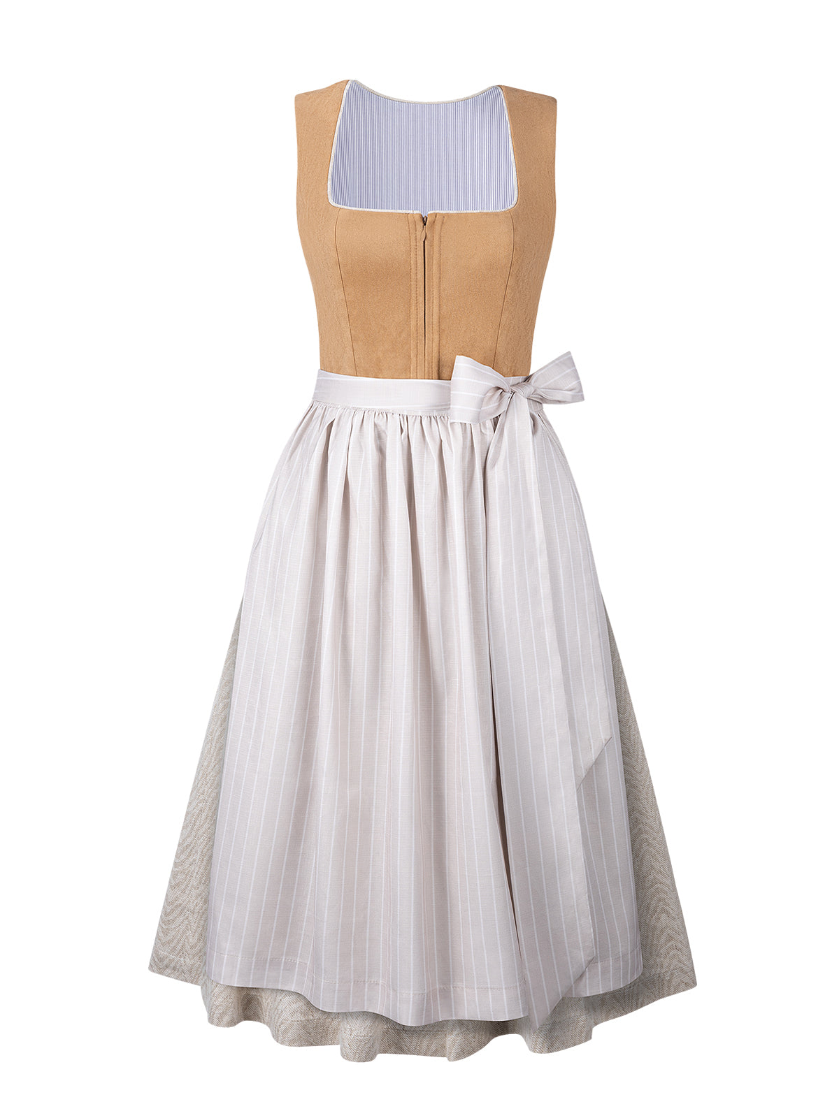 Freda Dirndl im klassischen Trachtenstil – Khaki