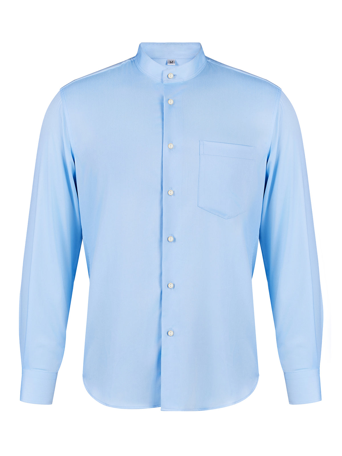 Herren Trachtenhemd Elias Hillblau mit Langarm – Blau