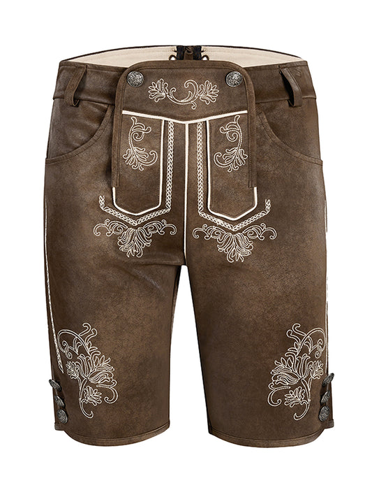 Tarius – Traditionelle Herren Lederhose in Braun