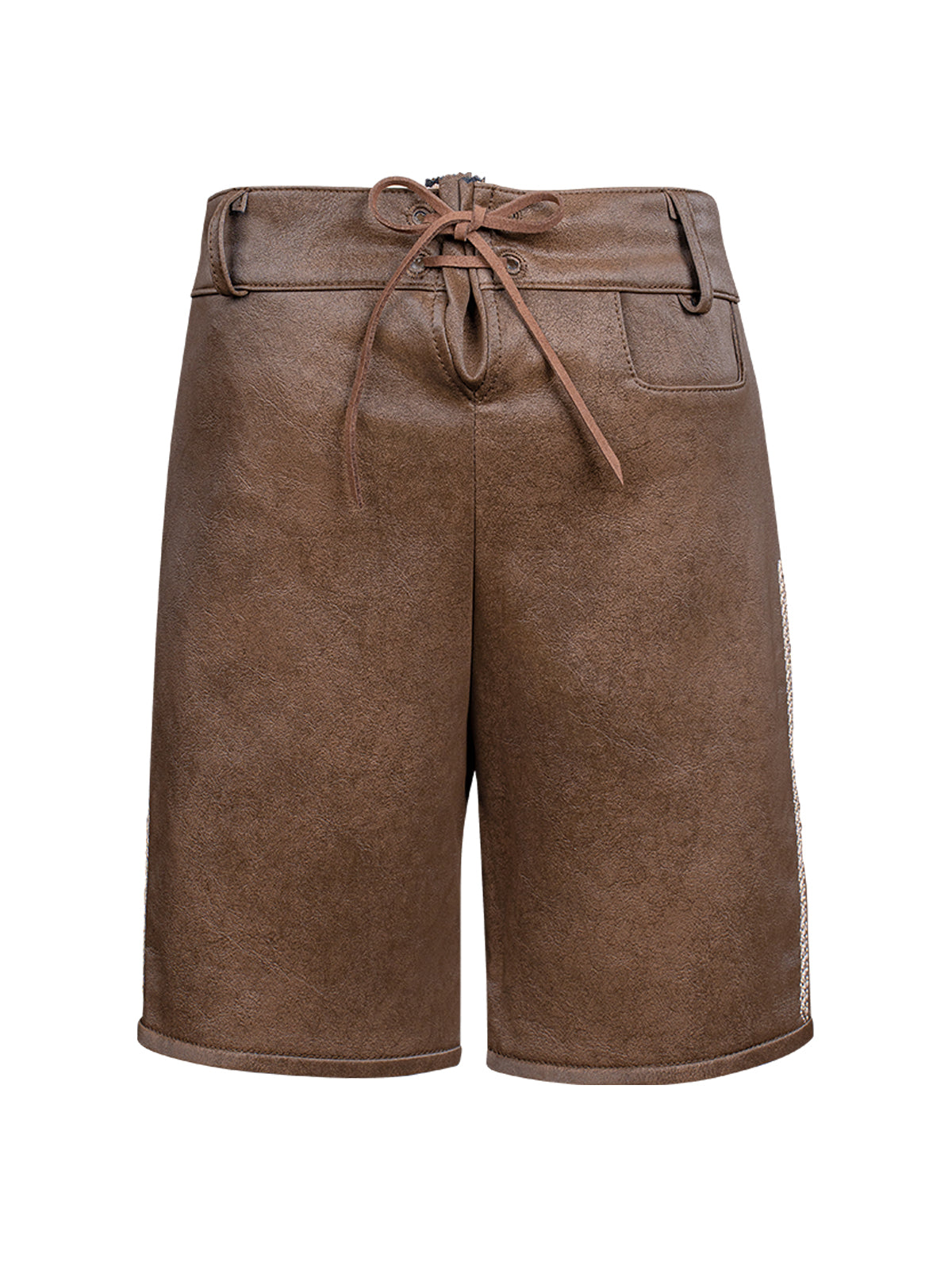 Trachtenlederhose für Kinder Tarius | Braun | Stickereien