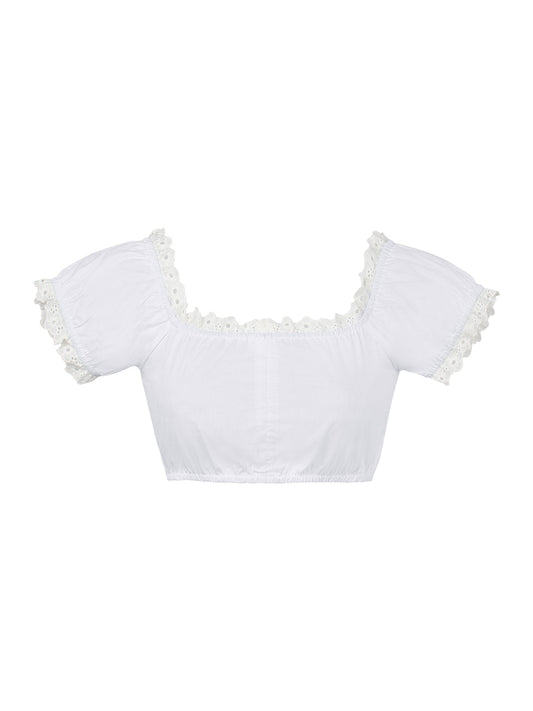 Tania – Elegante Trachtenbluse mit Kurzarm