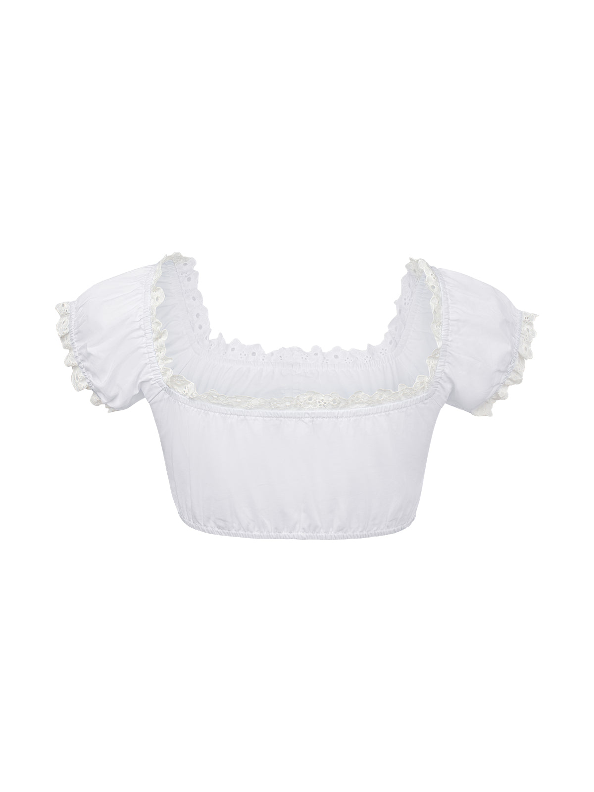 Tania – Elegante Trachtenbluse mit Kurzarm