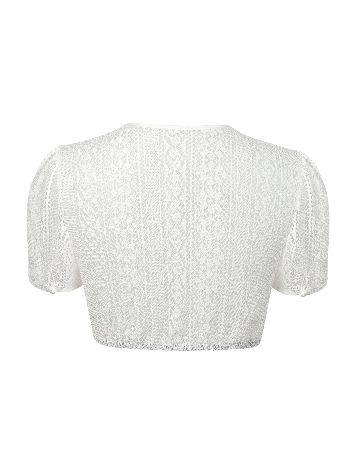 Bluse zum Dirndl Iliana | Weiß | Rundhals