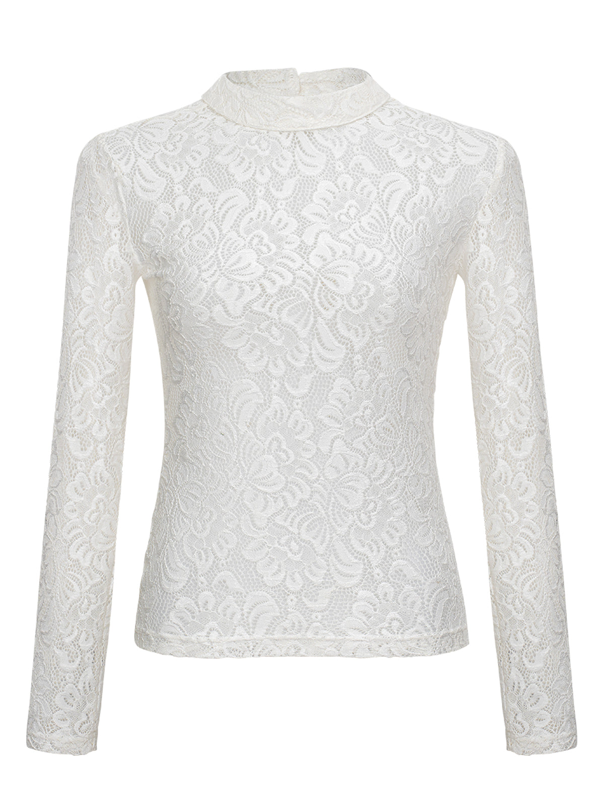 Festliche Bluse Manie | Weiß | Langarm