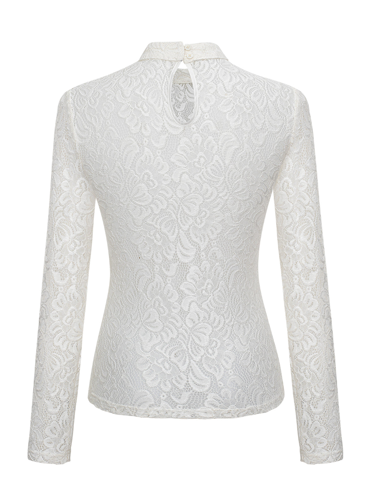 Festliche Bluse Manie | Weiß | Langarm