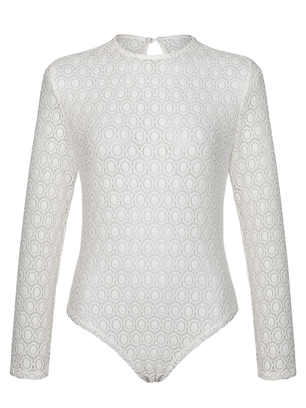 Body - Sibyl – Femininer Spitzenbody in Weiß