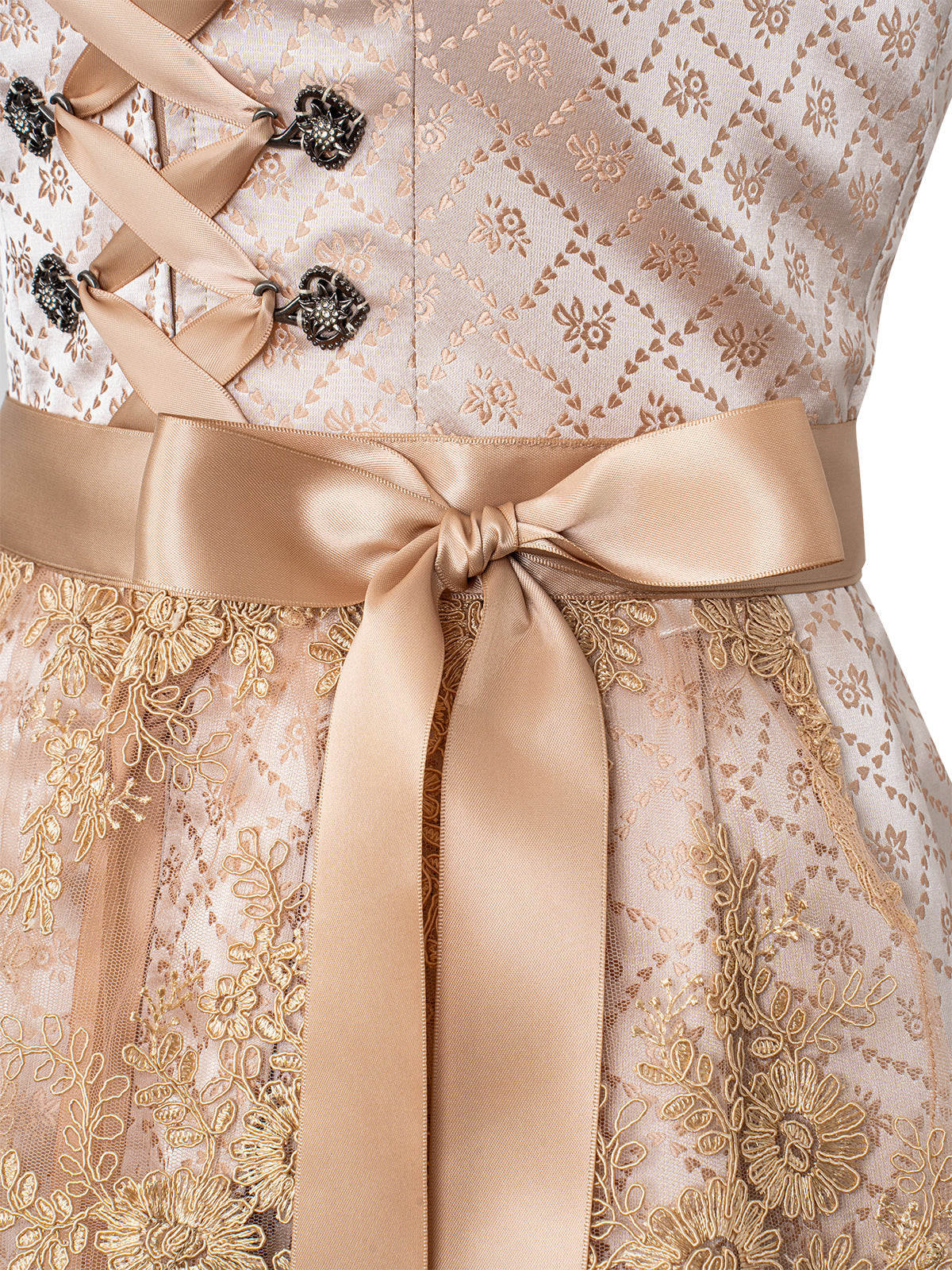 Elana | Traditionelles Dirndl | Gelb | Herz-Ausschnitt
