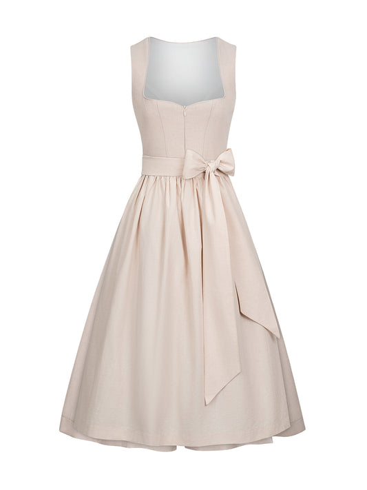 Trachten-Dirndl Maribel | Beige | Herz-Ausschnitt