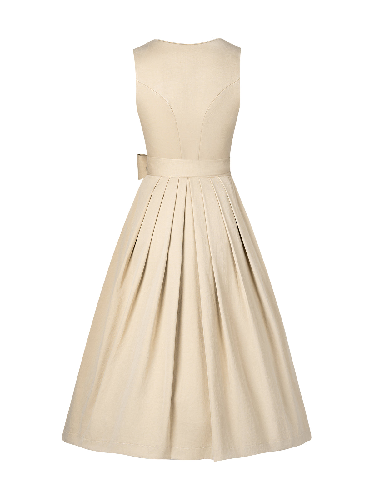 Damen Dirndl Andrina in Beige – Herz-Ausschnitt