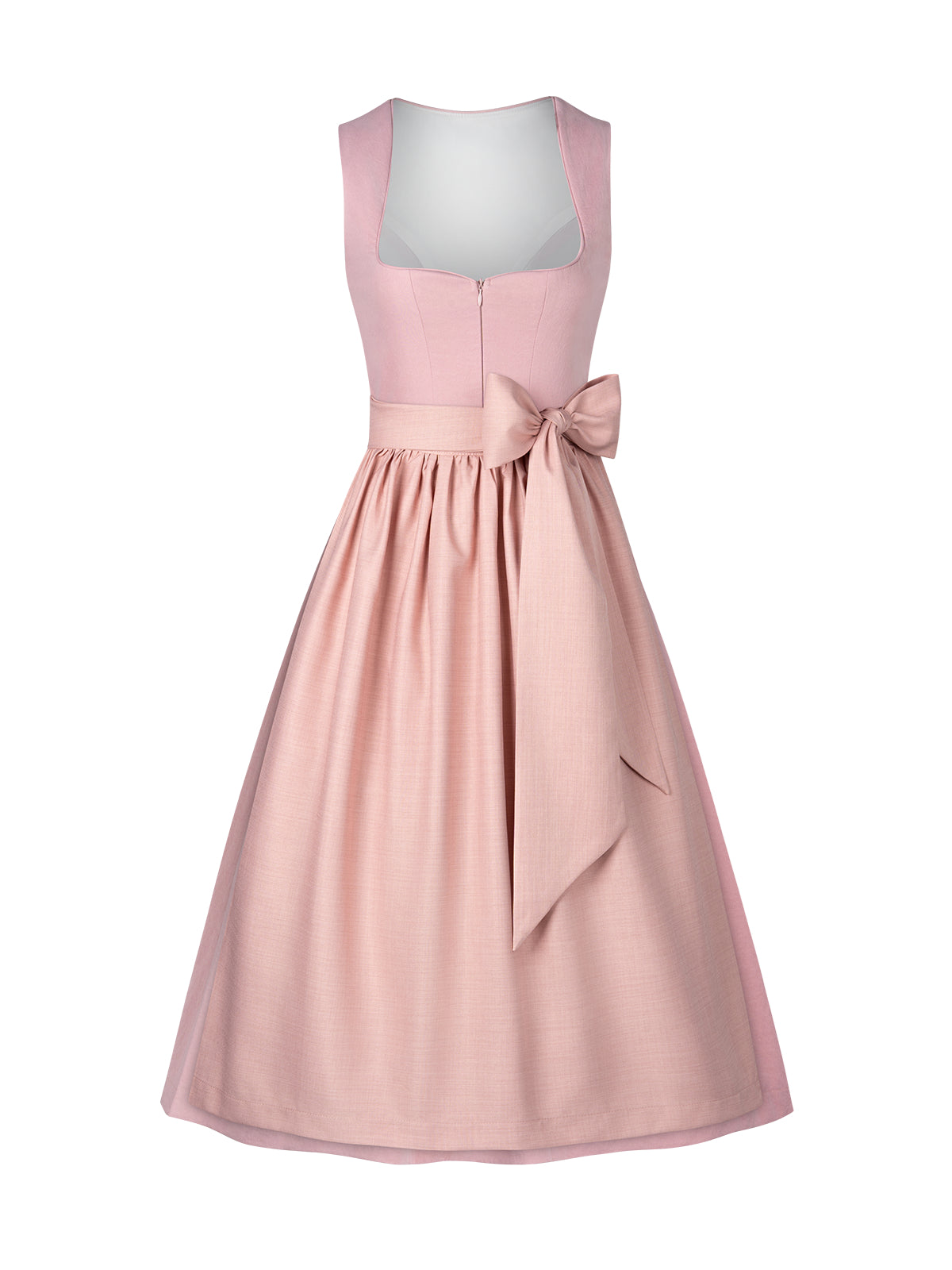 Damen Dirndl Fabia in Rosa – Herz-Ausschnitt